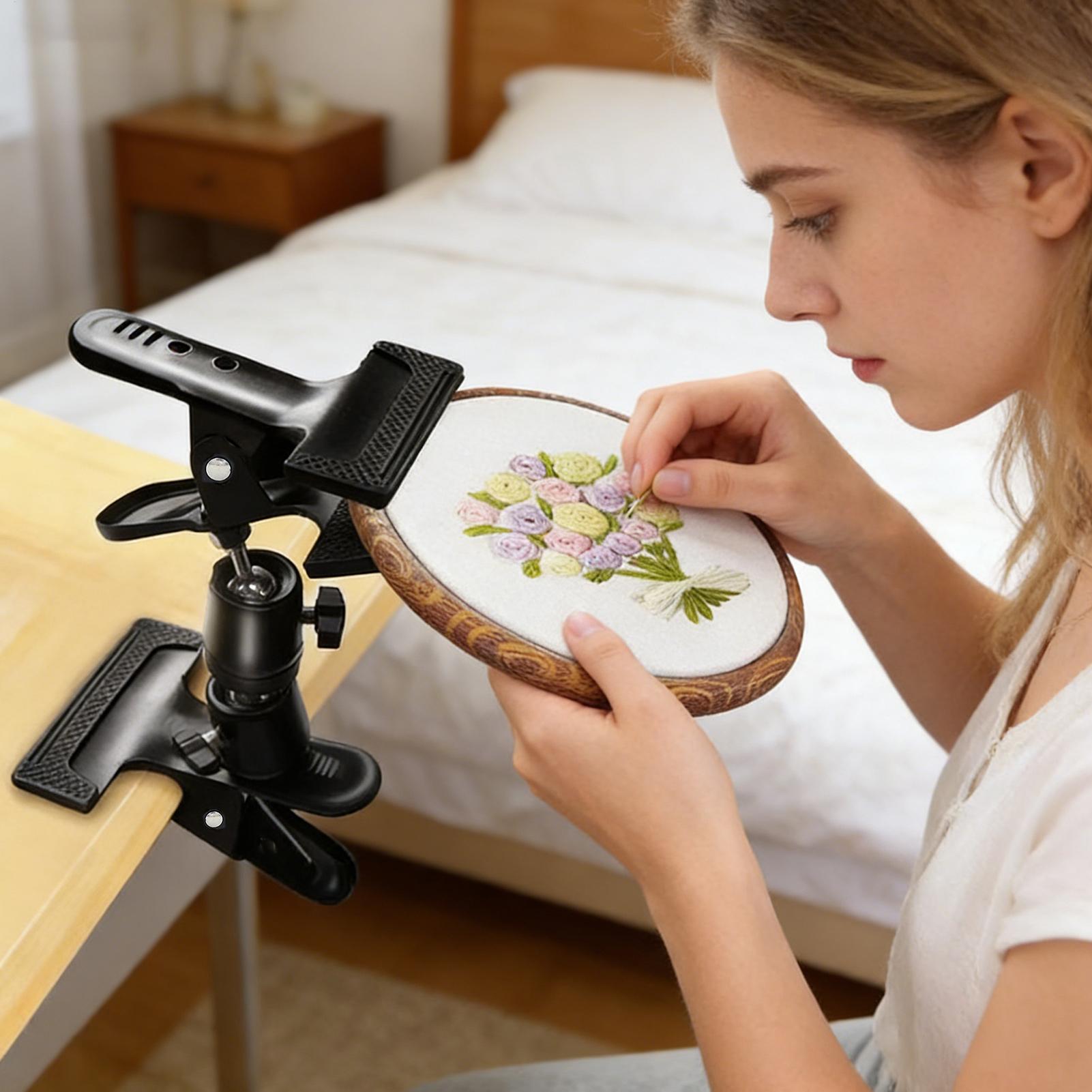 Embroidery Hooping - Penyangga Bordir Tugas Berat, Dapat Disesuaikan,