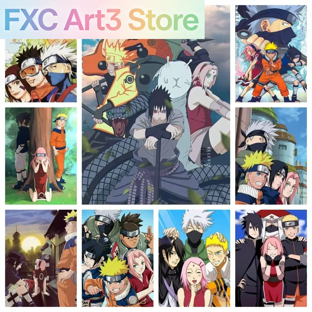 Embroidery Ideas - Lukisan Berlian Baru Naruto Kelas Tujuh