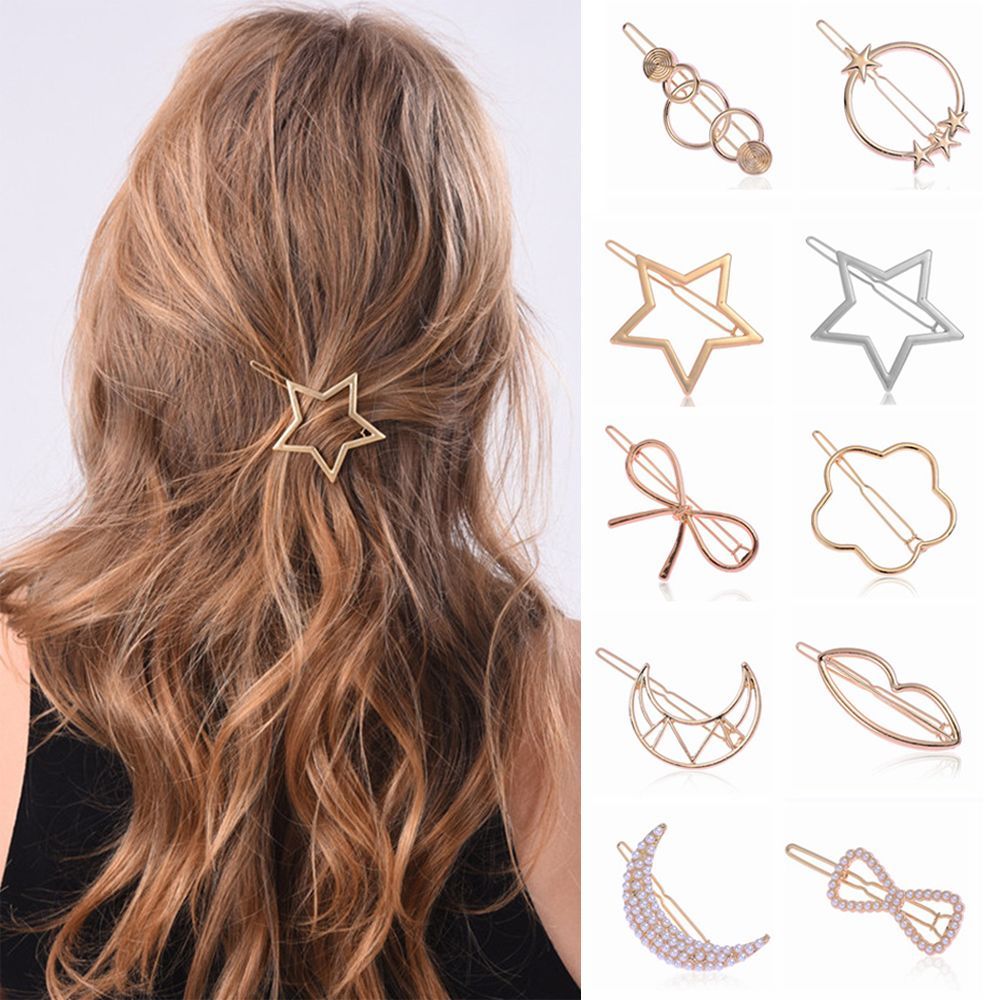 Embroidery Knot - Jepit rambut ekor kuda geometris, alat