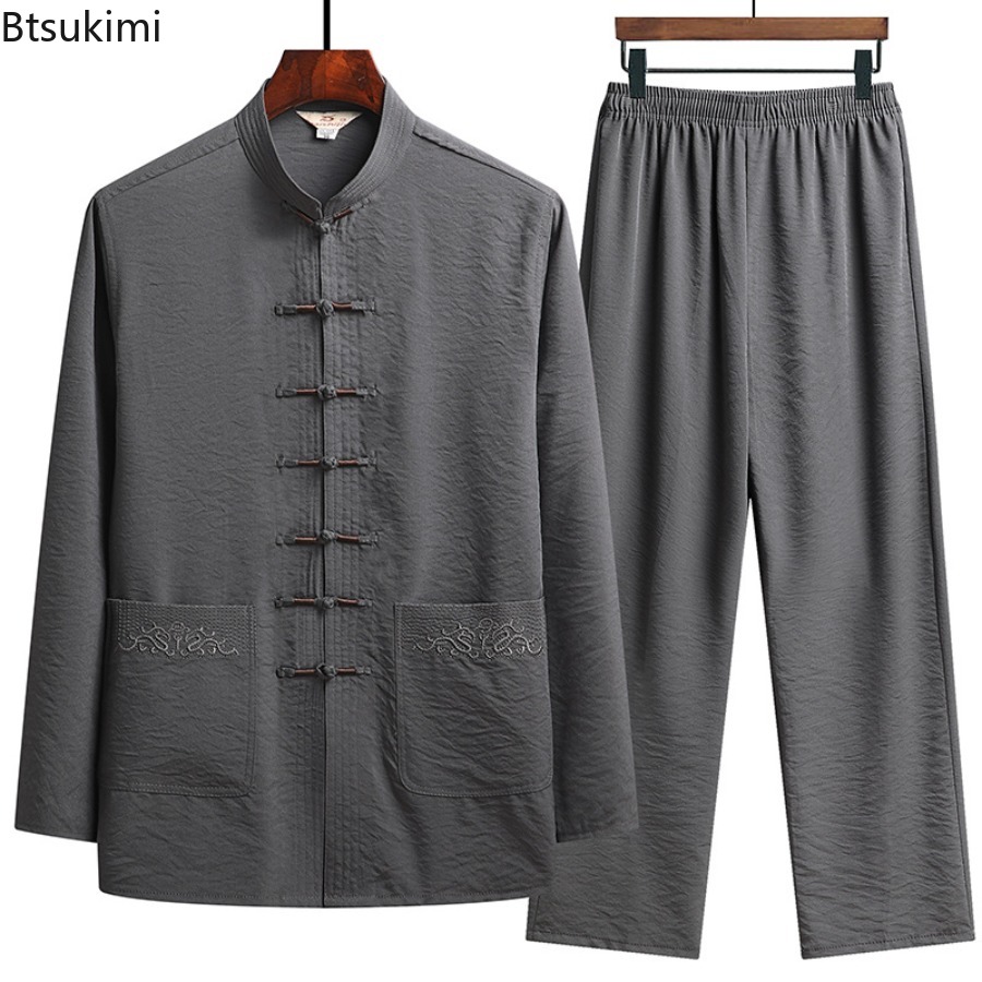 Embroidery Uniforms - Set Gaya Cina Pakaian Tradisional Musim