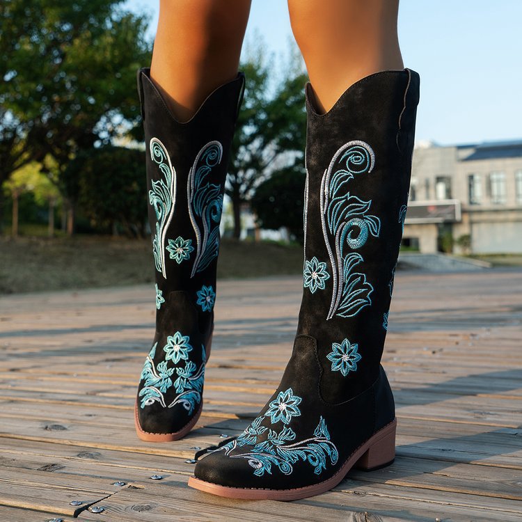 Sepatu Bot Wanita Retro, Sepat - Embroidery Ideas ulasan dan harga