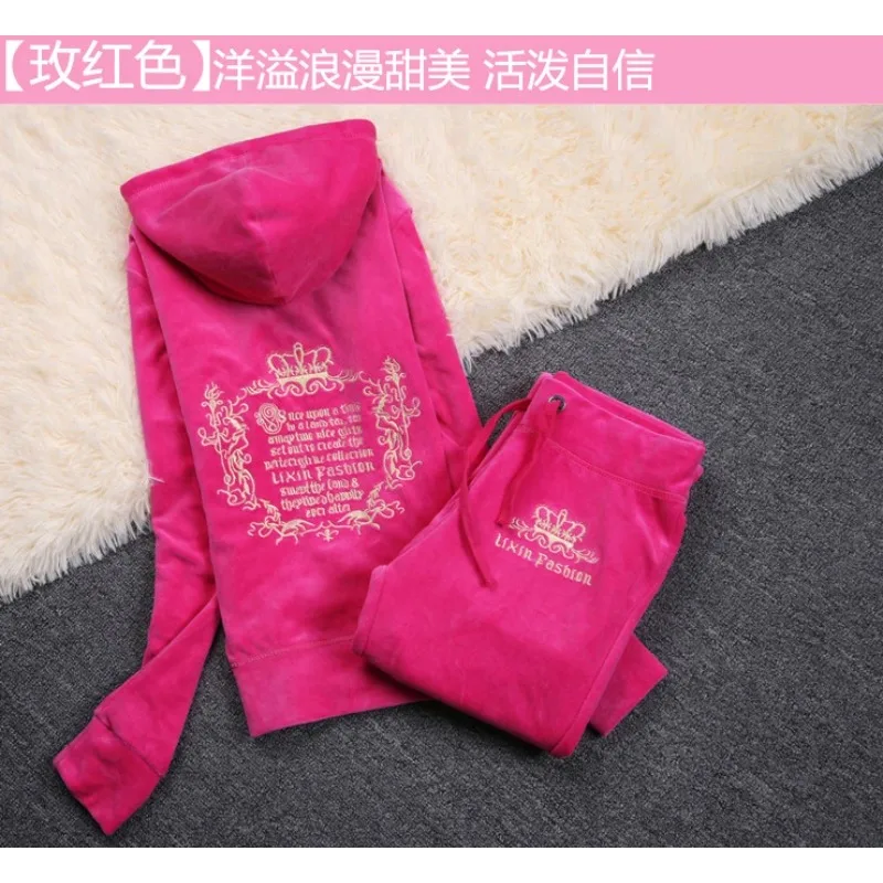 JC Tracksuit wanita beludru me - Embroidery Uniforms ulasan dan harga