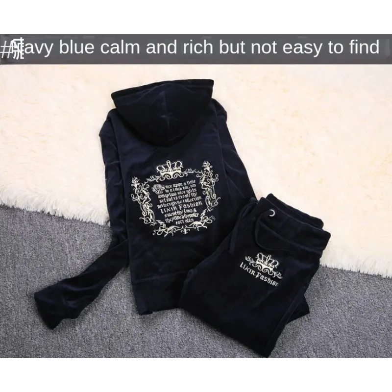 JC Tracksuit wanita beludru me - Embroidery Uniforms ulasan dan harga
