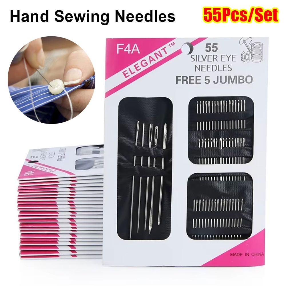 55 Buah/Set Jarum Jahit Tangan - Embroidery Diy ulasan dan harga