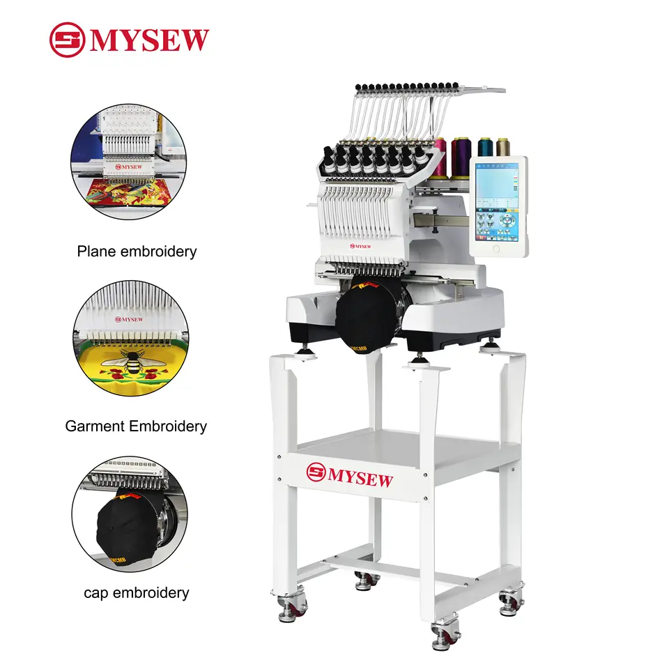 Mesin Bordir Industri Otomatis - Embroidery Machine Computerized ulasan dan harga