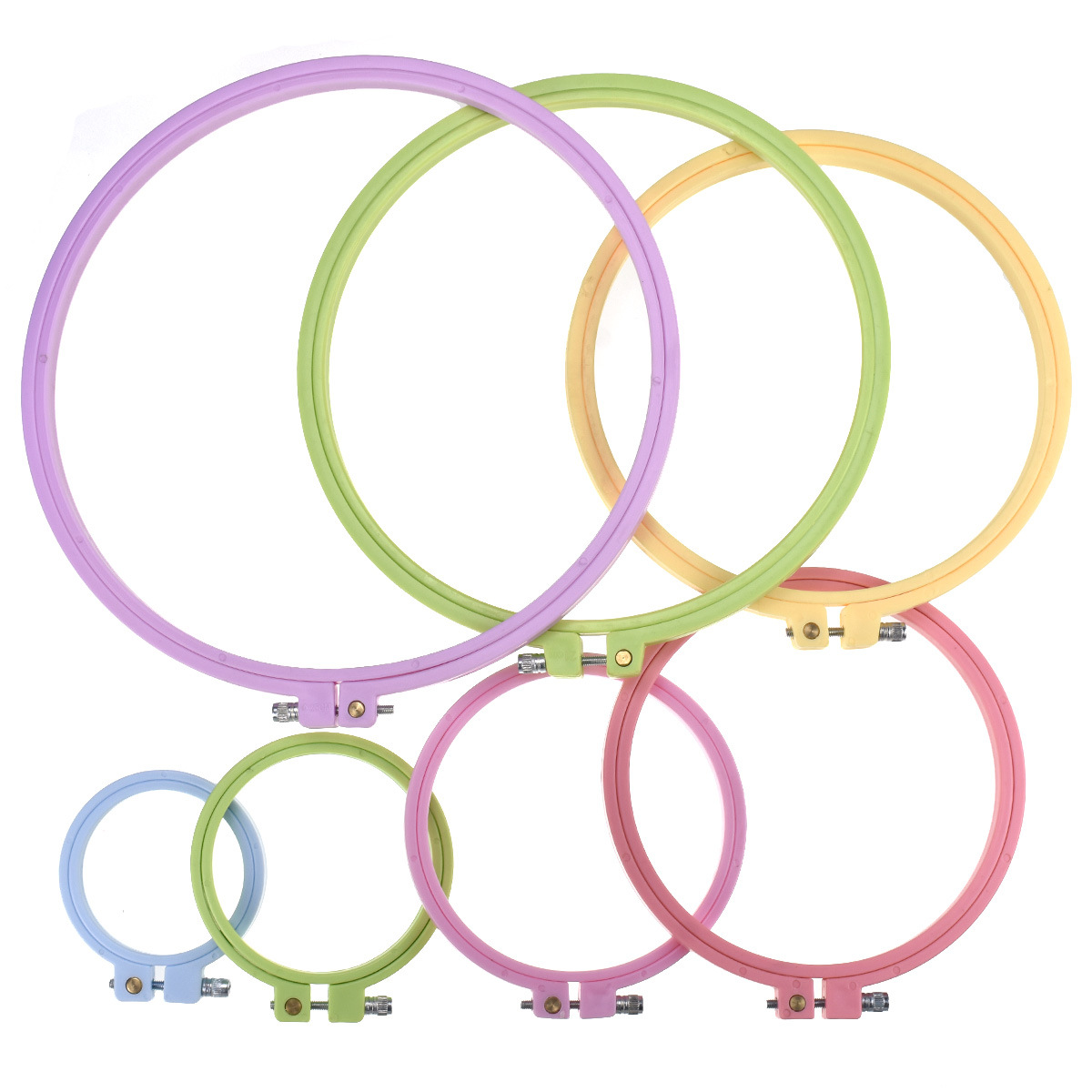 1/7 Buah 7-25Cm Lingkaran Sula - Embroidery Hooping ulasan dan harga