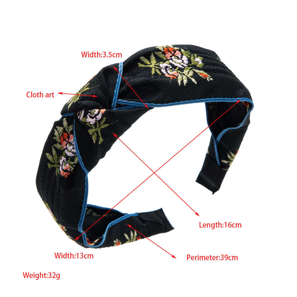 Headband gaya retro baru yang  - Embroidery Knot ulasan dan harga
