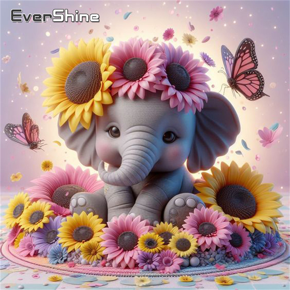 Evershine gajah lukisan berlia - Embroidery Ideas ulasan dan harga