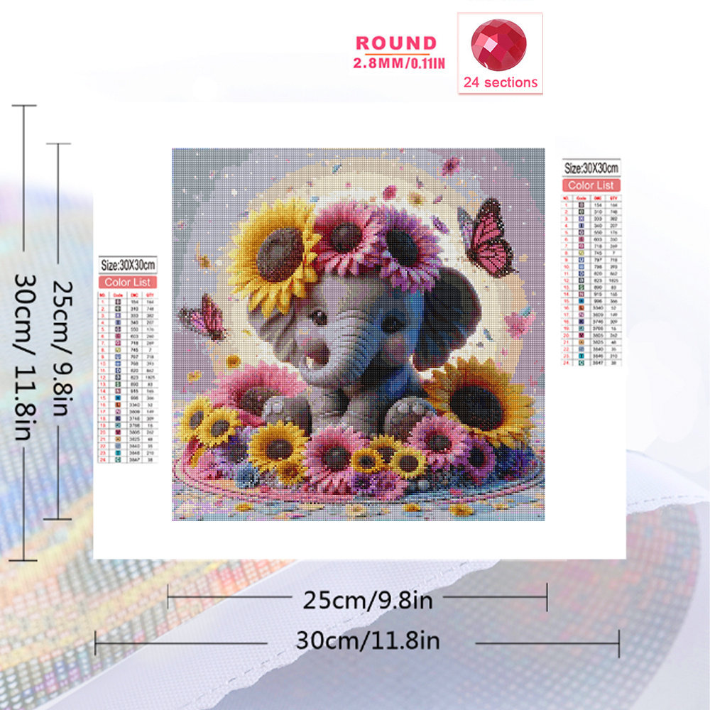 Evershine gajah lukisan berlia - Embroidery Ideas ulasan dan harga