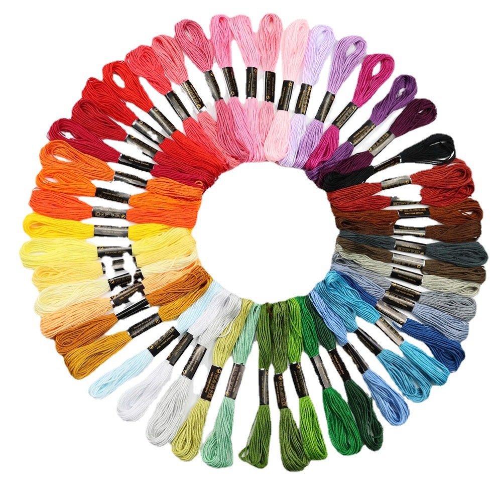 Benang jahit silang 50 warna t - Embroidery Diy ulasan dan harga