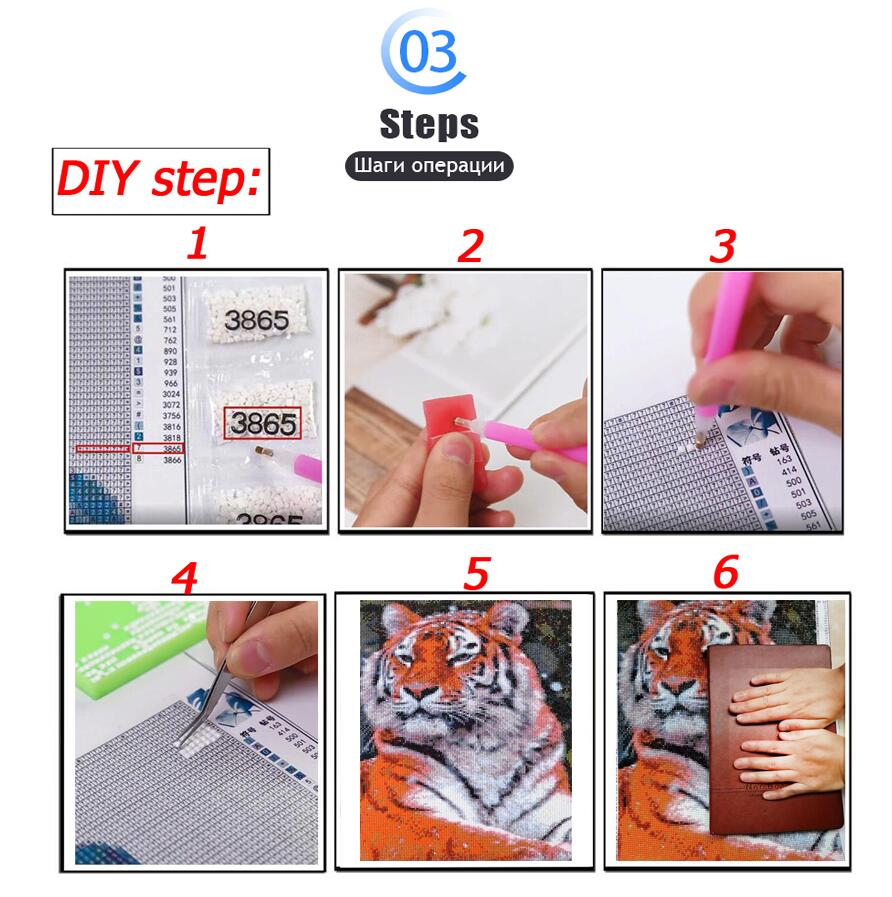 Kit Penuh Bordir Berlian DIY 5 - Embroidery Lips ulasan dan harga