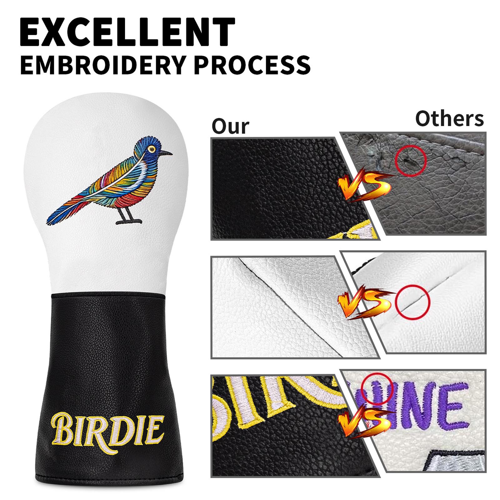 Penutup Kepala Golf Bordir Bur - Embroidery Water ulasan dan harga