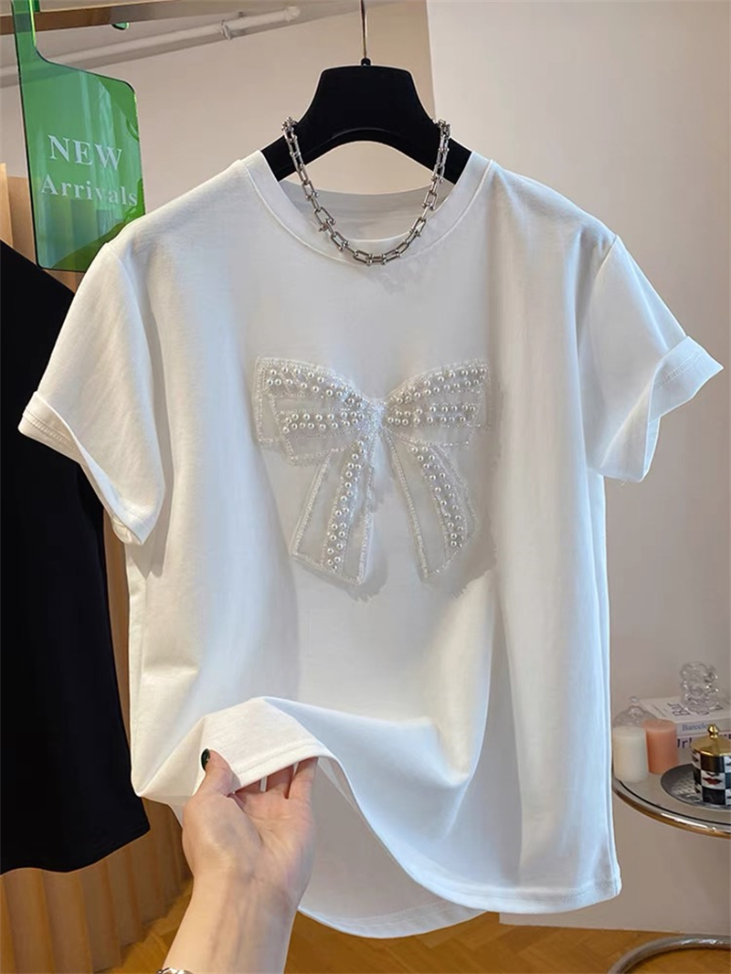   Kaos Lengan Pendek Pearl Kno - Embroidery Knot ulasan dan harga