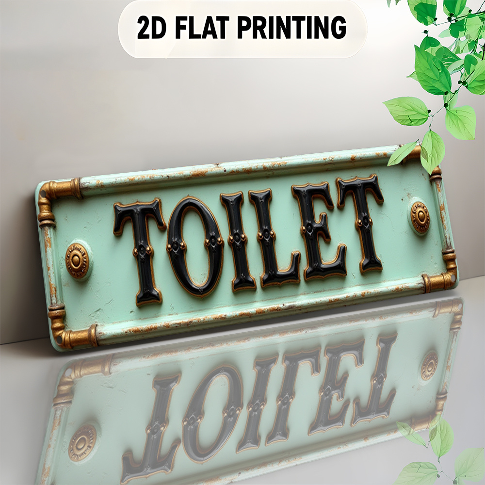 Tanda Toilet Vintage 2D Datar  - Embroidery Water ulasan dan harga