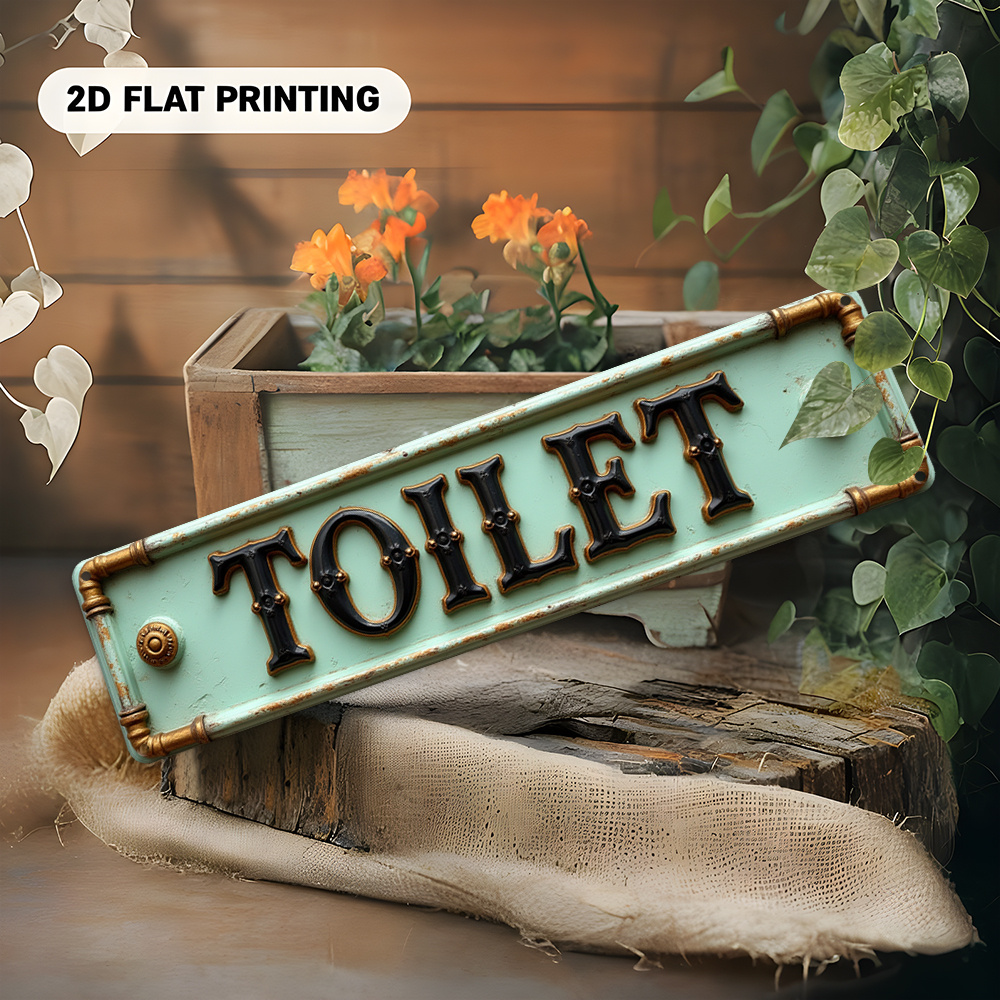 Tanda Toilet Vintage 2D Datar  - Embroidery Water ulasan dan harga